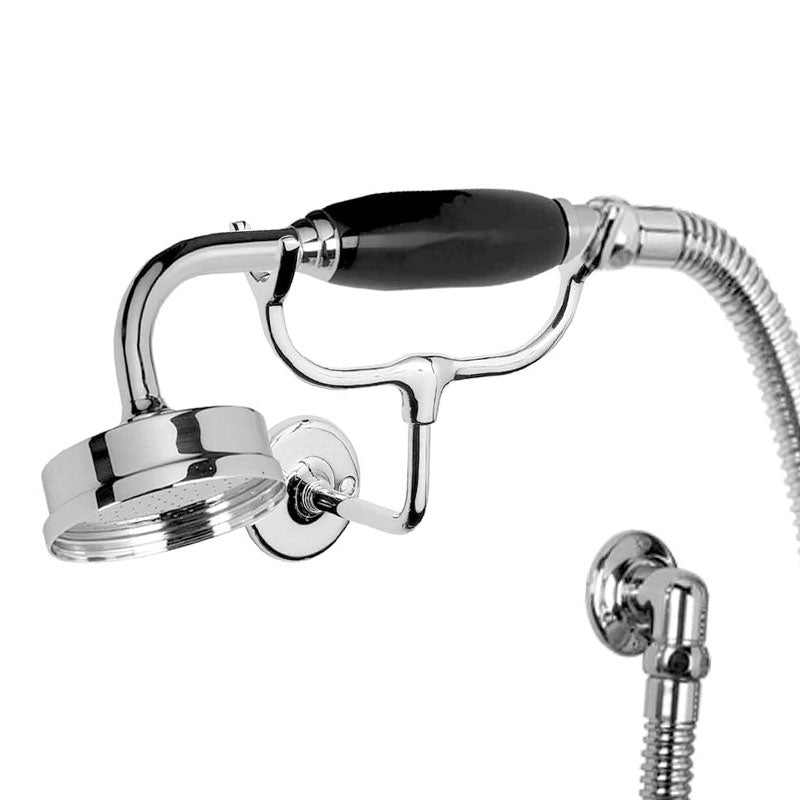 Lefroy Brooks Mackintosh Handset, Cradle, Hose & Wall Outlet - Chrome