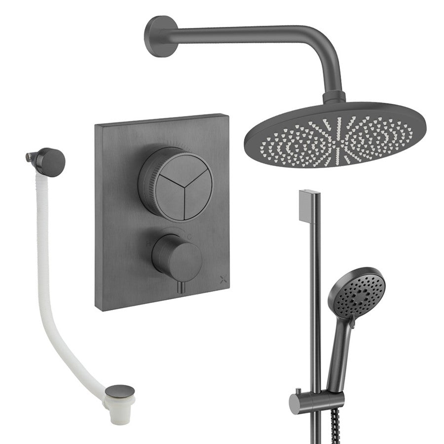 Crosswater Push Shower Set 8