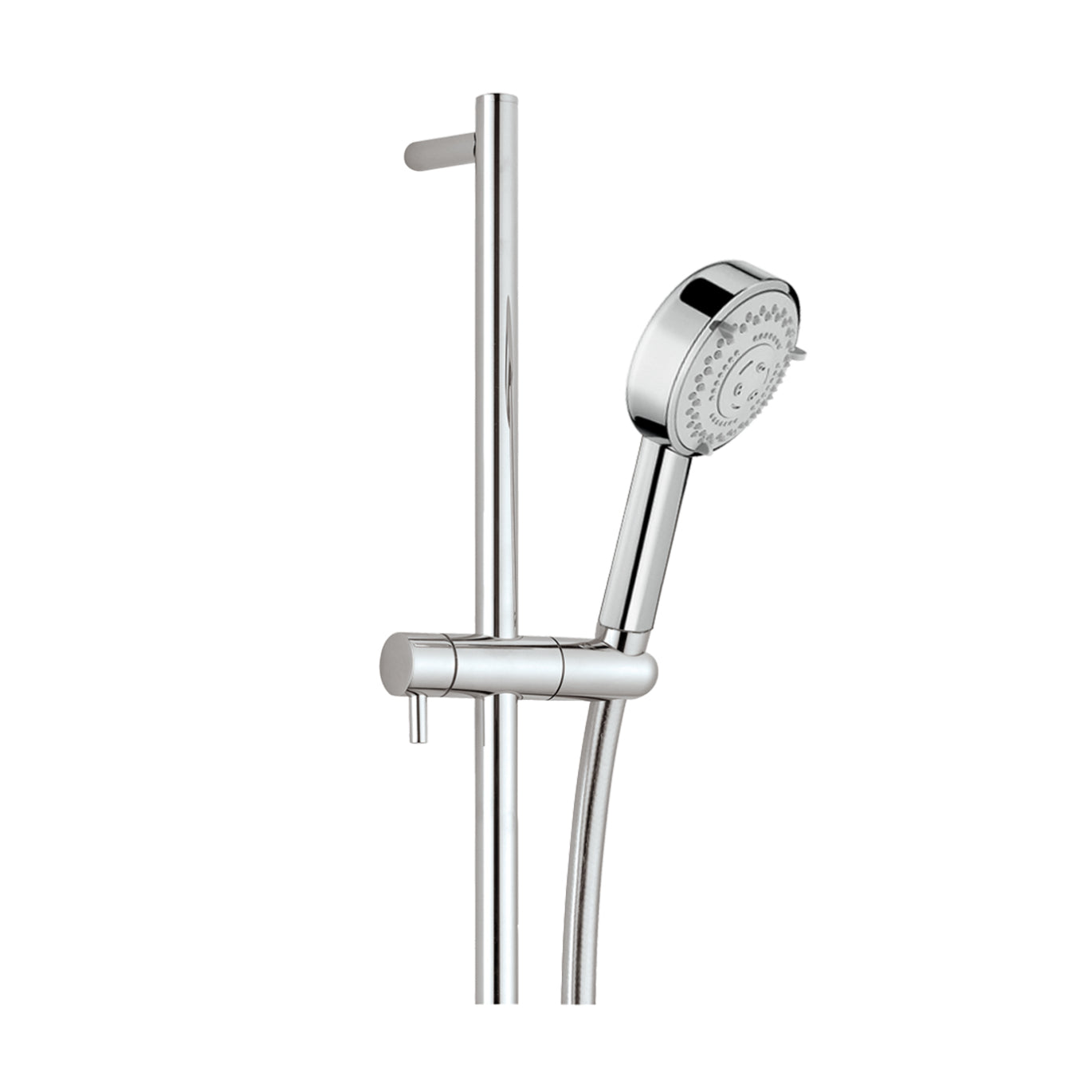 Just Taps Plus Techno Slide Rail with Pulse Multi Function Shower Handle