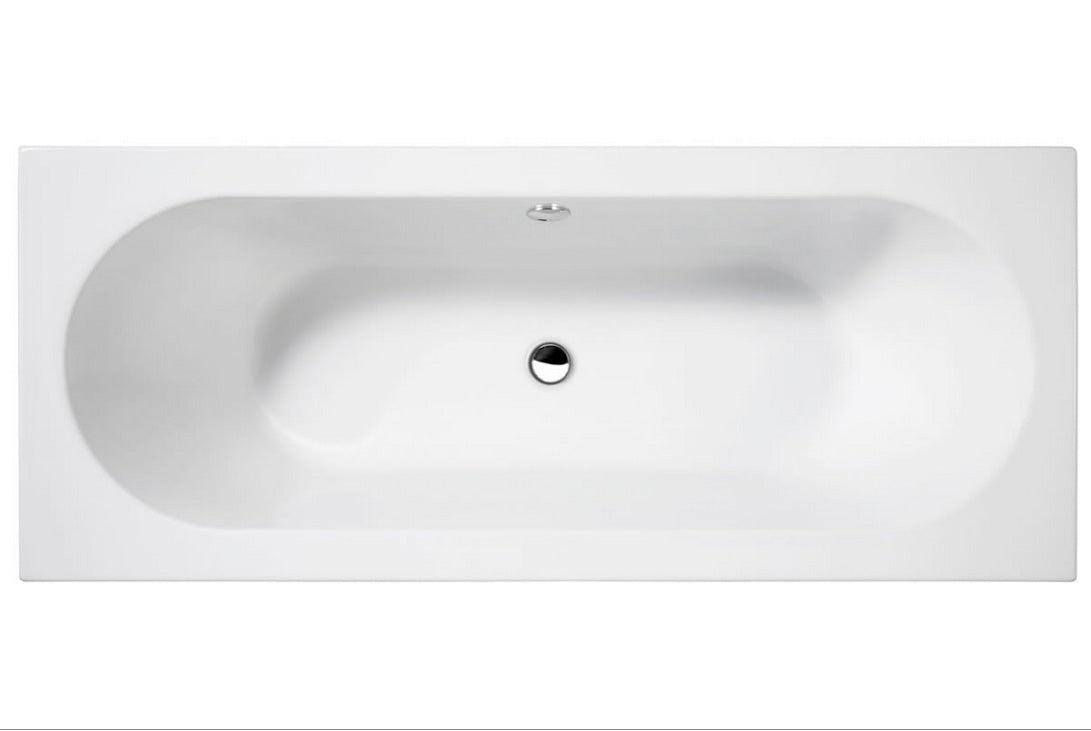 ClearGreen Verde 1800 x 800mm Acrylic Double Ended Bath