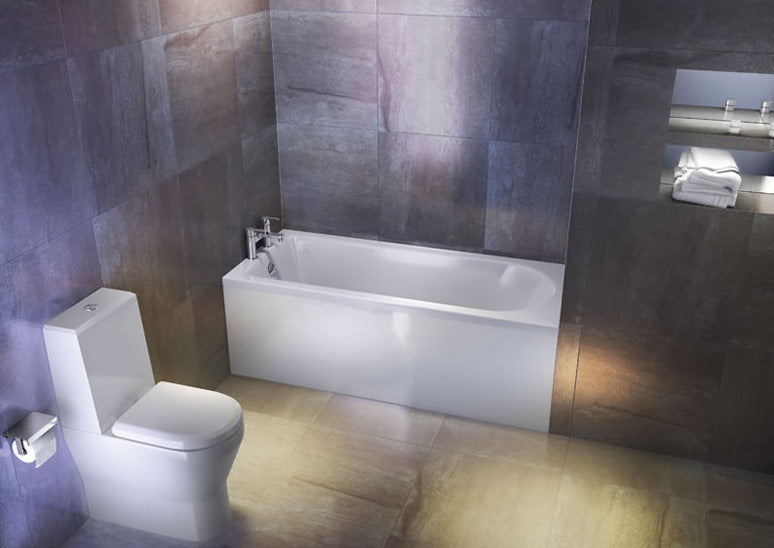 ClearGreen Reuse 1700 x 700mm Acrylic Single Ended Bath