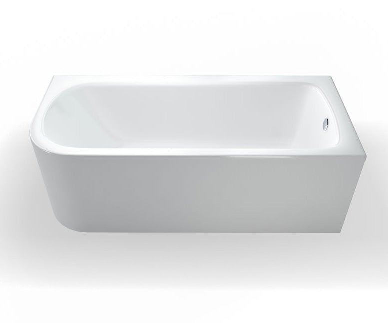 ClearGreen Virde Offset Bath 1700 x 750mm Right hand - White