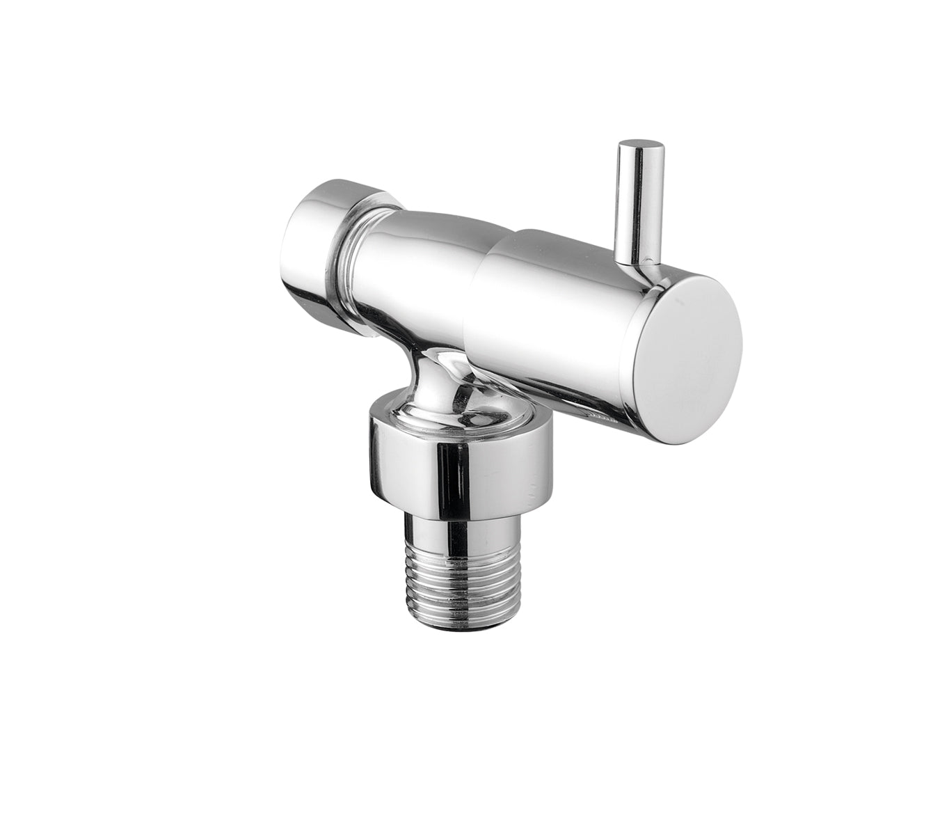 Just Taps Lever Chrome Angled Radiator Valves (Pair)