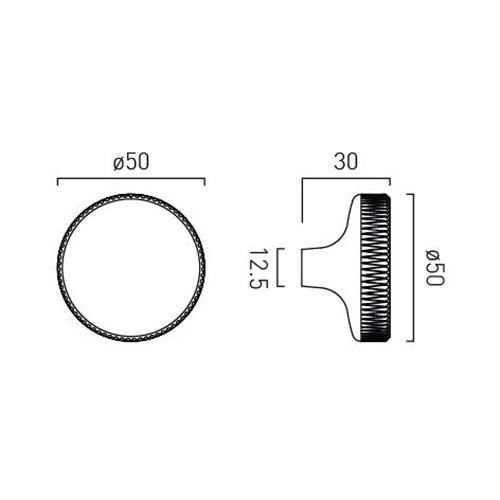 Vado Safari Fluted Knob Handle