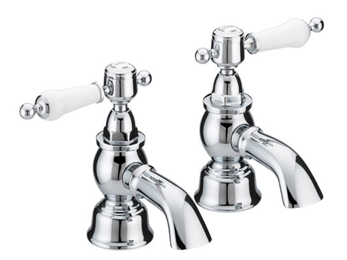 Heritage Glastonbury Bath Taps Chrome (pair)