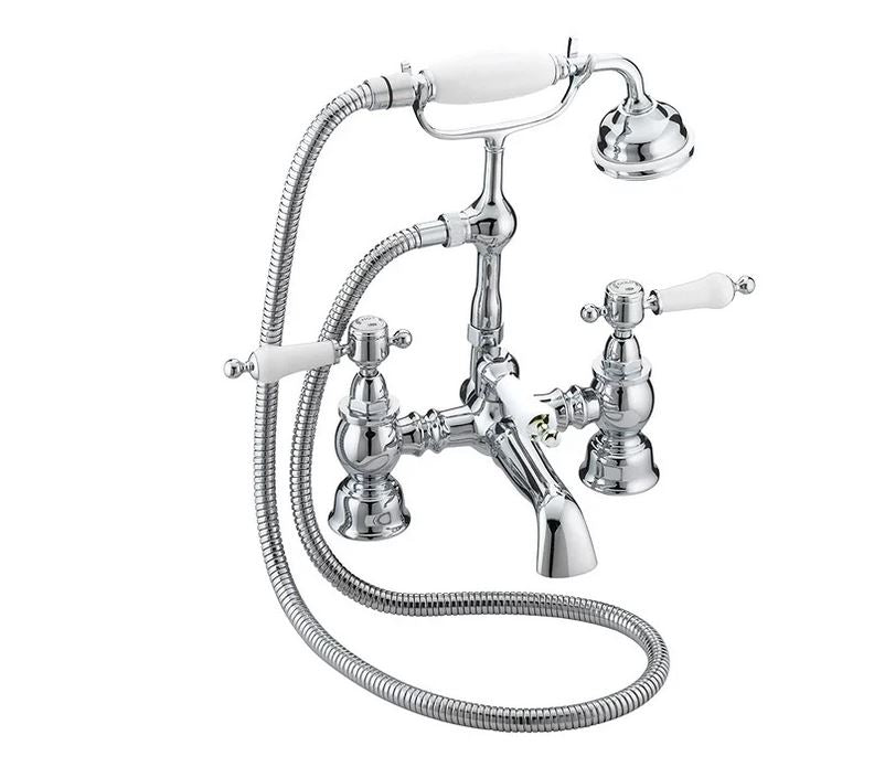 Heritage Glastonbury 3 Taphole Swivel Spout Basin Mixer