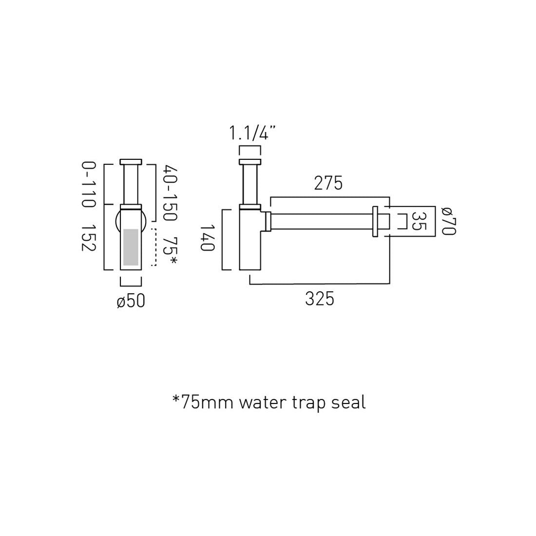 Vado Round Bottle Trap