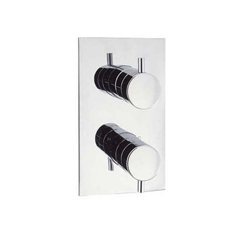Crosswater Kai Lever 2 Outlet 2 Handle Concealed Thermostatic Shower Valve Portrait