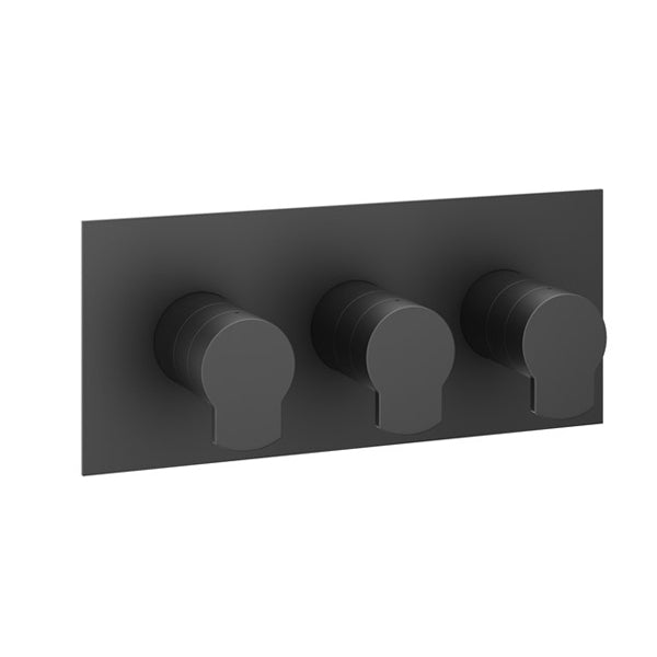 Crosswater Wisp 3 Outlet 3 Handle Concealed Thermostatic Shower Valve in Landscape