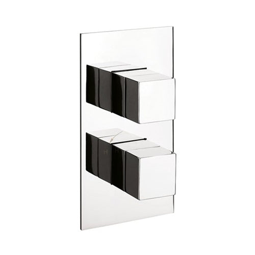 Crosswater Water Square 1 Outlet 2 Handle Concealed Thermostatic Shower