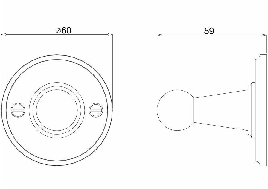Burlington Single Robe Hook- durable accessory to your space
