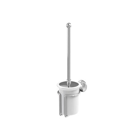 Burlington WC Toilet Brush & Holder in Chrome Finish
