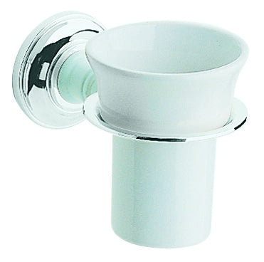 Heritage Clifton Brass Tumbler Holder in Chrome Finish