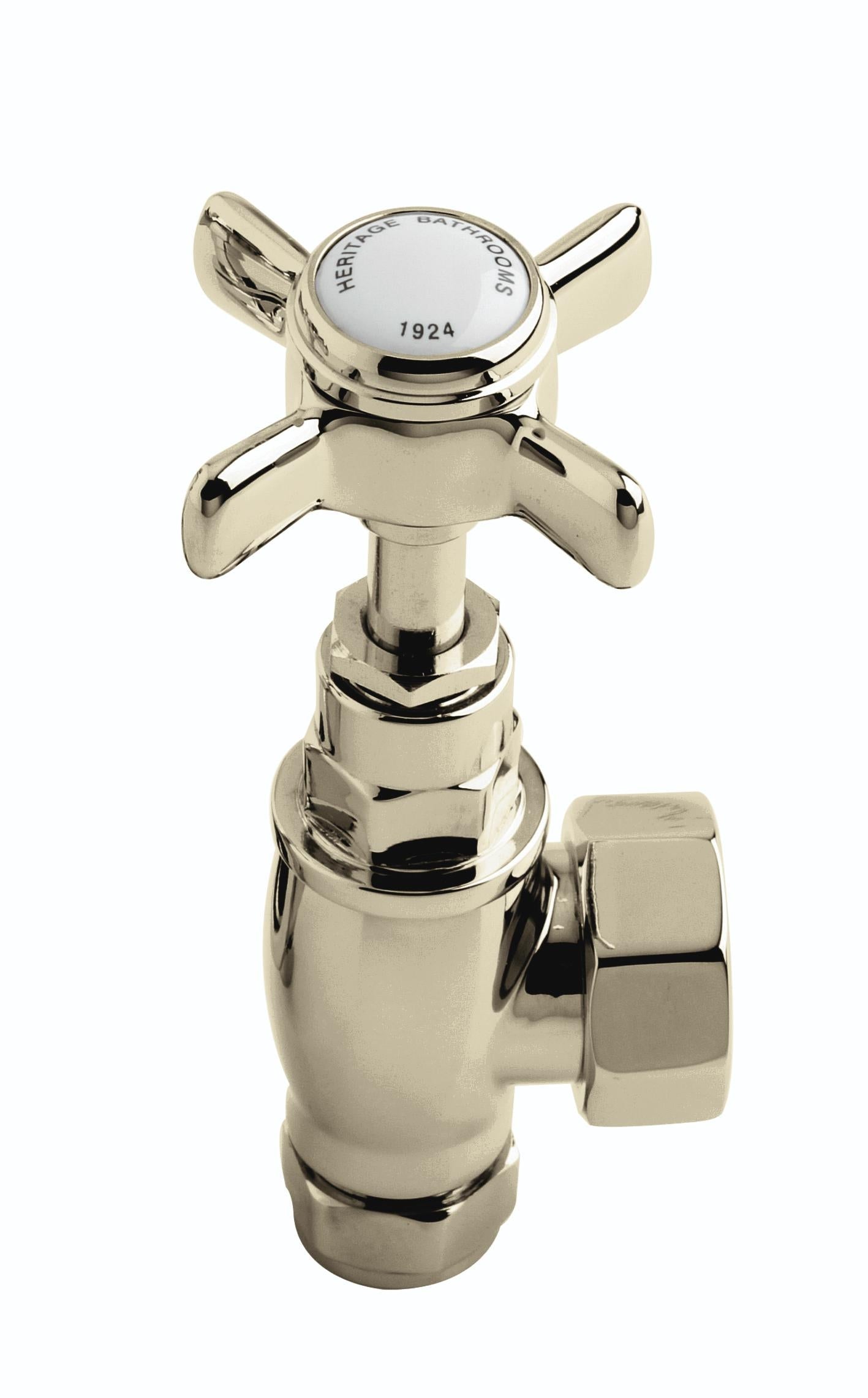 Heritage Ornate Traditional Gold Radiator Valves Vintage Gold (1 Pair)