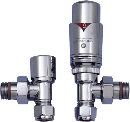 JIS Mixed Thermostatic Radiator Valves Polished Finish