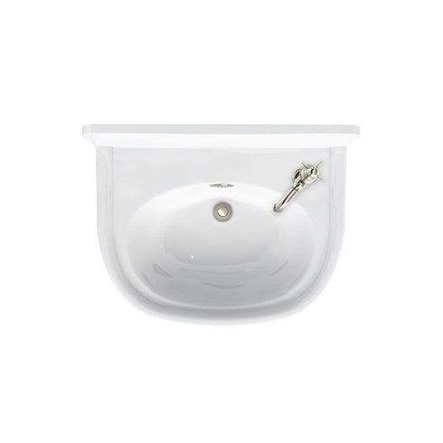 Arcade Bathrooms 500 x 400 Cloakroom Basin 2 Tap Hole With Overflow