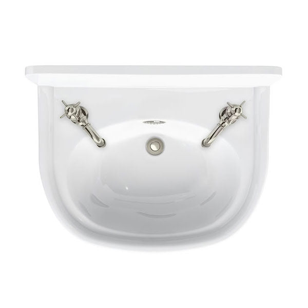 Arcade Bathrooms 500 x 400 Cloakroom Basin 2 Tap Hole With Overflow