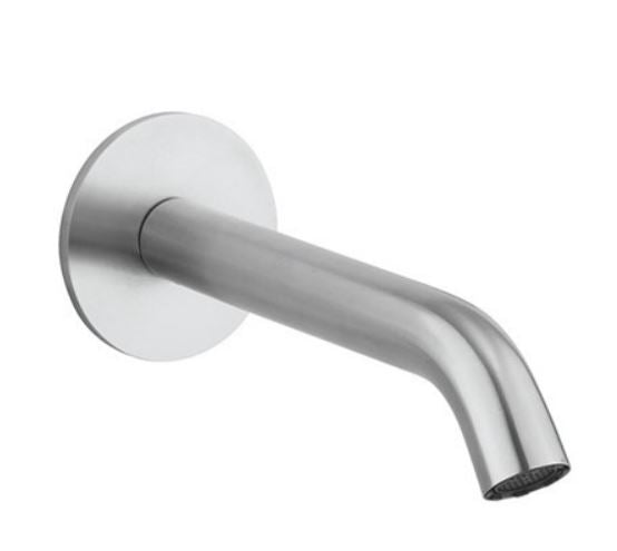 3ONE6 Wall Mounted Bath Spout - Brushed Stainless Steel