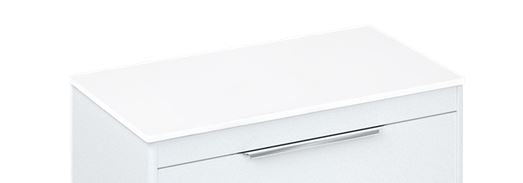 Minerva 850 x 435mm Worktop for furniture - White Matt