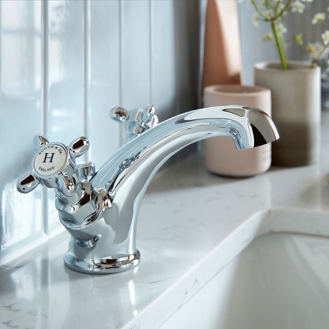 VADO Axbridge Mono Basin Mixer Tap + Pop-Up Waste