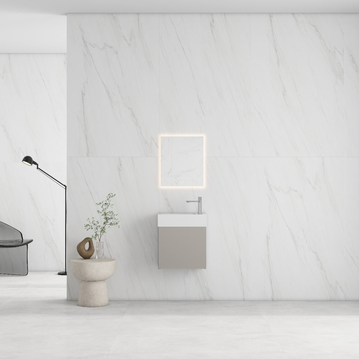 RIO 450 1 Door Beige Cabinet and Basin