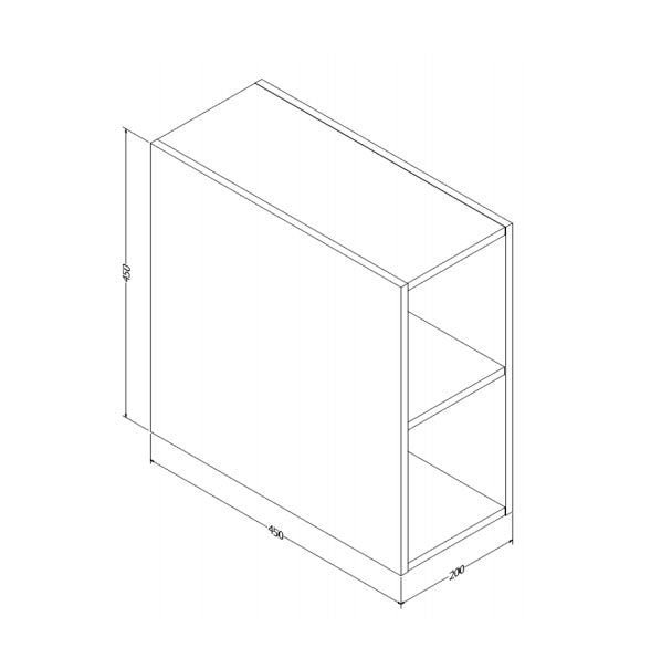 Crosswater Infinity 200mm White Matt Base Unit Only