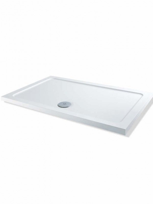 BDC 1200 x 900mm Stone Resin Shower Tray White