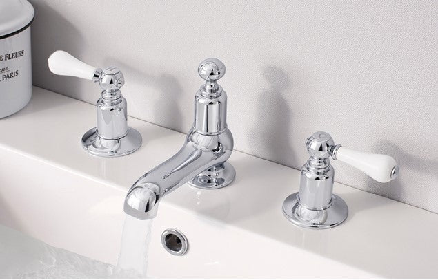 Crosswater Belgravia Lever Chrome 3-Hole Basin Mixer