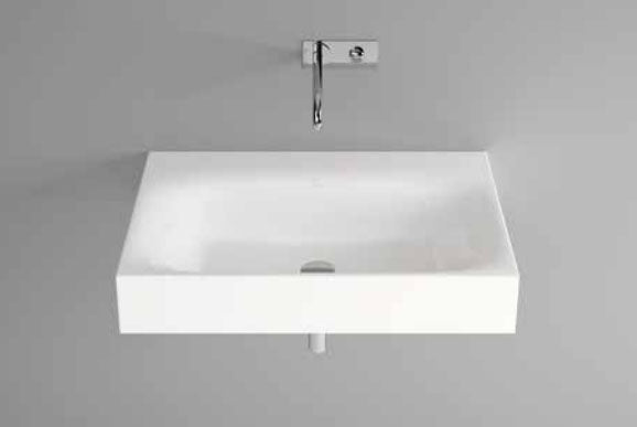Bette Lux Wall Mounted Basin 600 X 480 No Tap Hole Basin