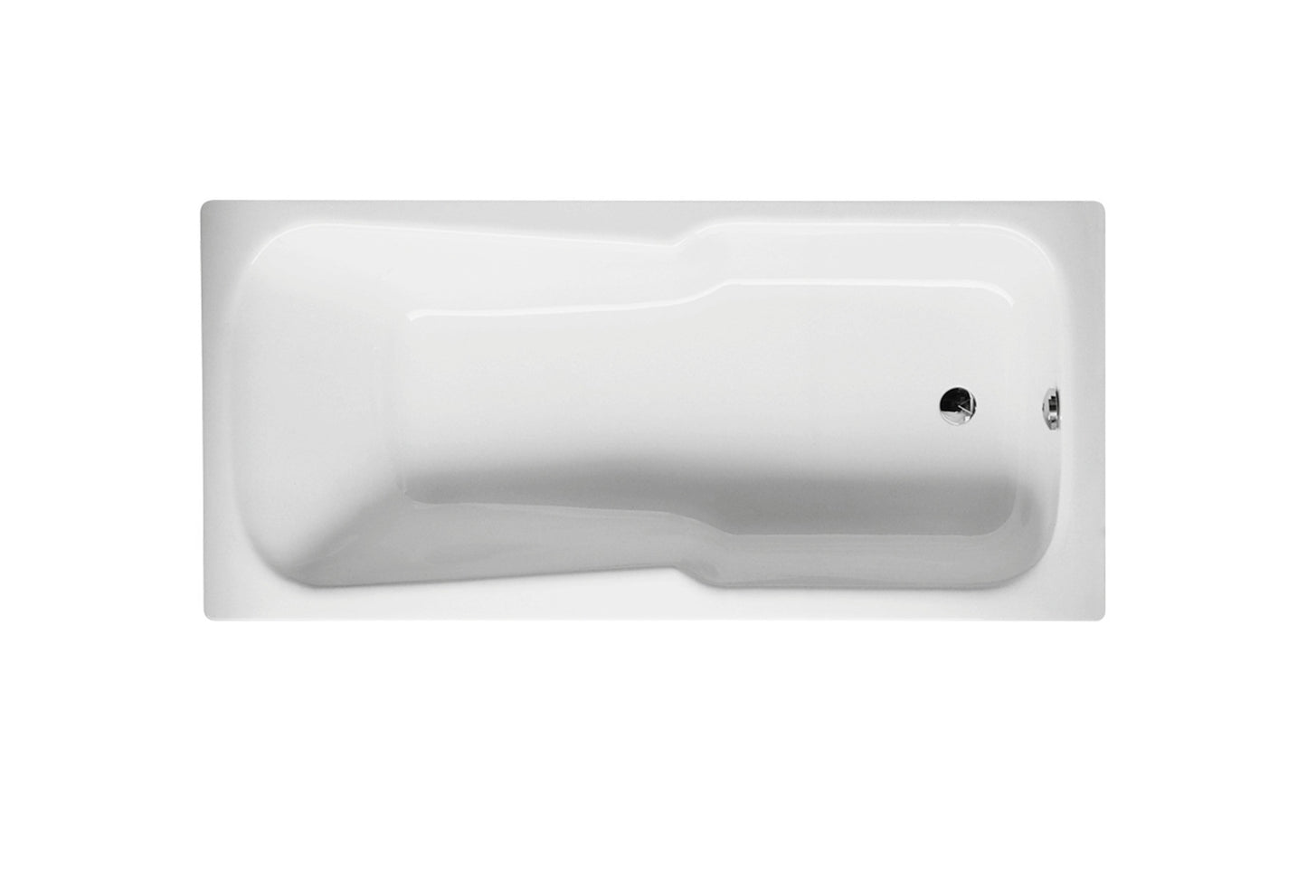 Bette Set 1500 X 750mm White Steel Shower Bath No Tap Hole