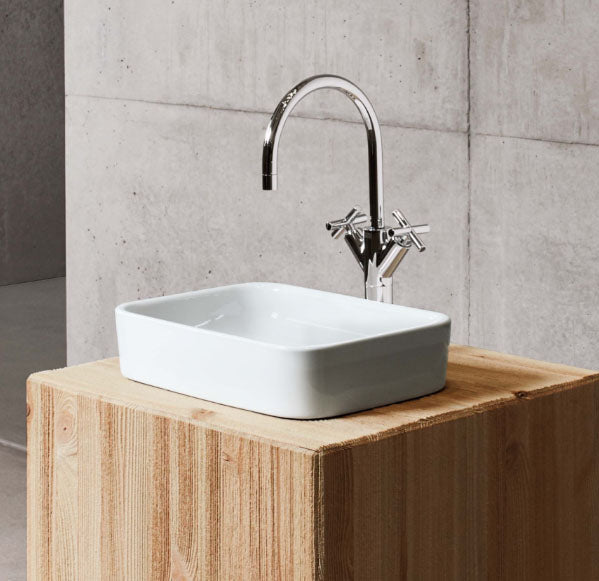 Bette Art Counter Top Basin 600 X 400 No Tap Hole Basin
