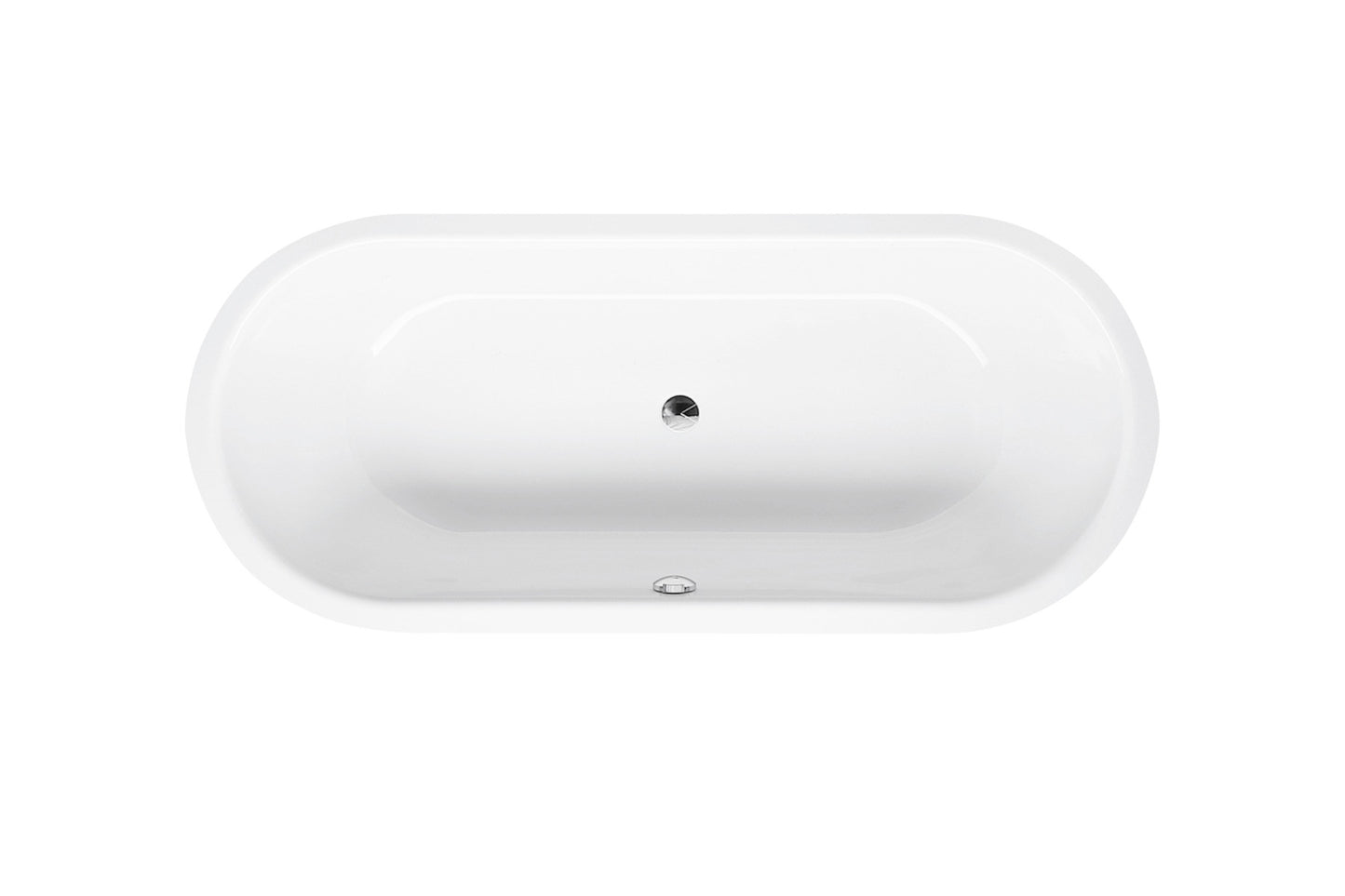 Bette Starlet Flair Oval 1580 X 680mm Double Ended Steel Bath No Tap Hole