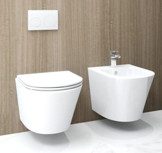 Essentials Arco Wall-Hung Bidet 520mm
