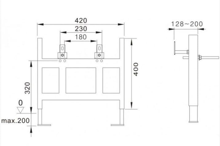 Essentials Wall Hung Bidet Frame System