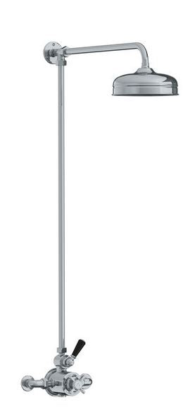 Godolphin Exposed Shower Valve with Riser & 8' Rose