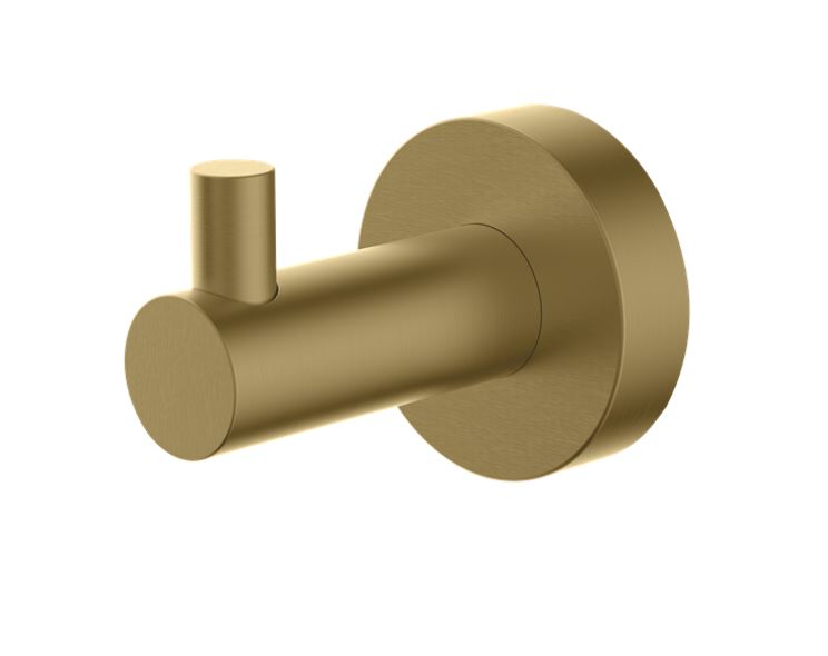 Hoxton Wall Mounted Robe Hook - Brushed Brass Finish