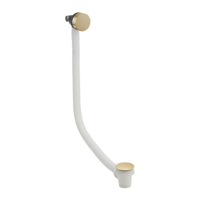 Hoxton Bath Filler with Click-Clack Waste Brushed Brass