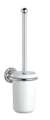 Lefroy Brooks Belle Aire Wall Mounted Toilet Brush & Pot (choose finish)