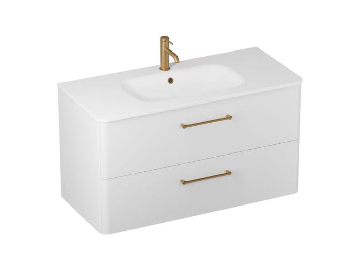 Camberwell Handle Brushed Brass (pair) for vanity units