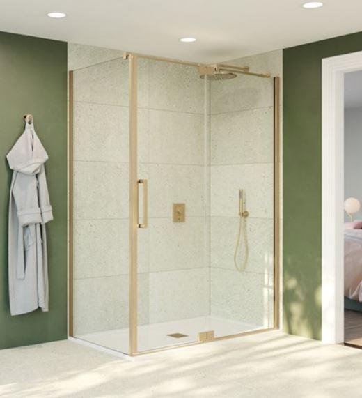 Optix 800mm Side Panel For Inline Shower Pivot Door
