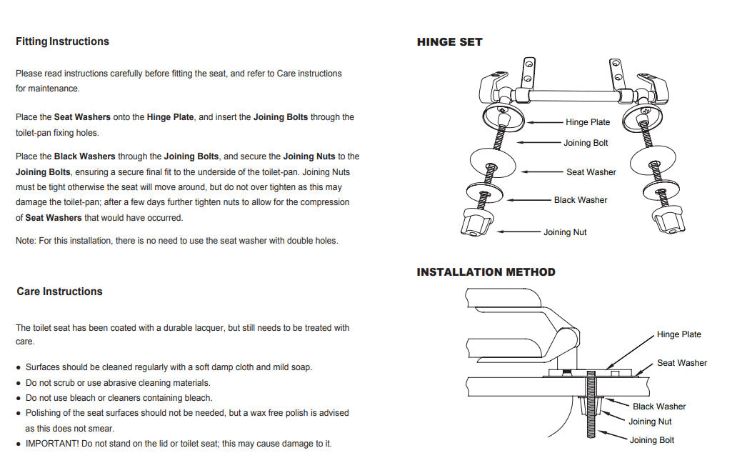 Burlington STANDARD Mahogany Finish Toilet Seat (Chrome)