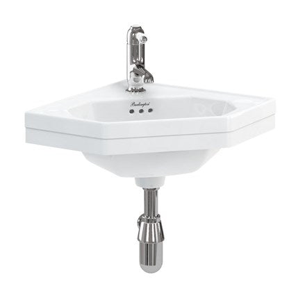 Burlington Edwardian 598 x 450 Corner Basin 1 Tap Hole