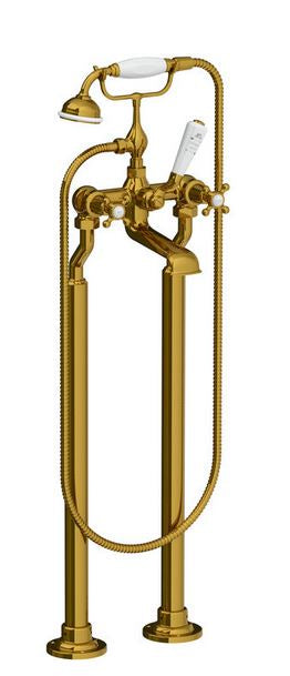 Lefroy Brooks Connaught Bath Shower Mixer With Standpipes - S/Nickel