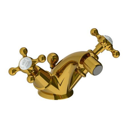 Lefroy Brooks Connaught Monobloc Bidet Mixer With Pop Up Waste (choose finish)