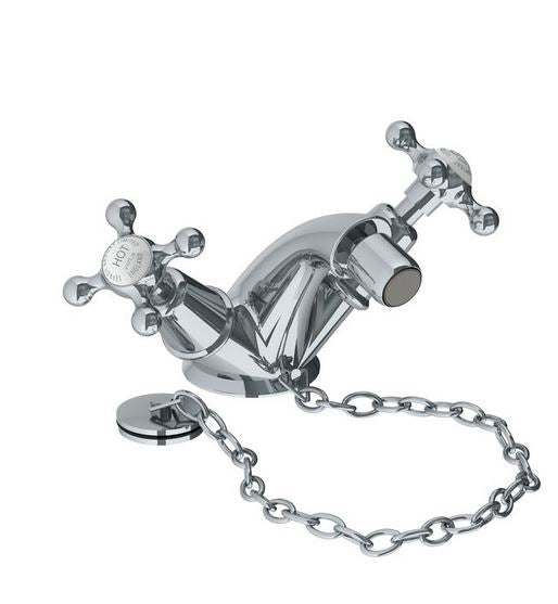 Lefroy Brooks Connaught Monobloc Bidet Mixer With Plug & Chain Waste (choose finish)