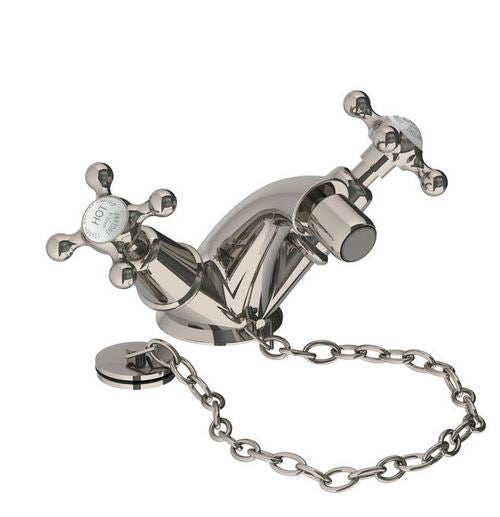 Lefroy Brooks Connaught Monobloc Bidet Mixer With Plug & Chain Waste (choose finish)