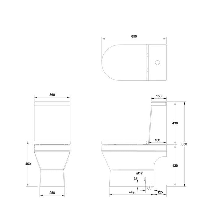 Curve2 Close Coupled Cistern For a Modern & Efficient Design