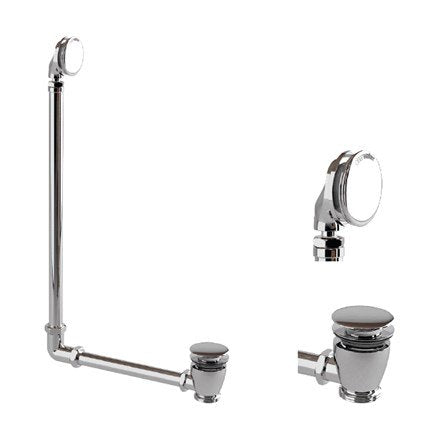 Clearwater Chrome Exposed Bath Click Clack Bath Waste & Overflow