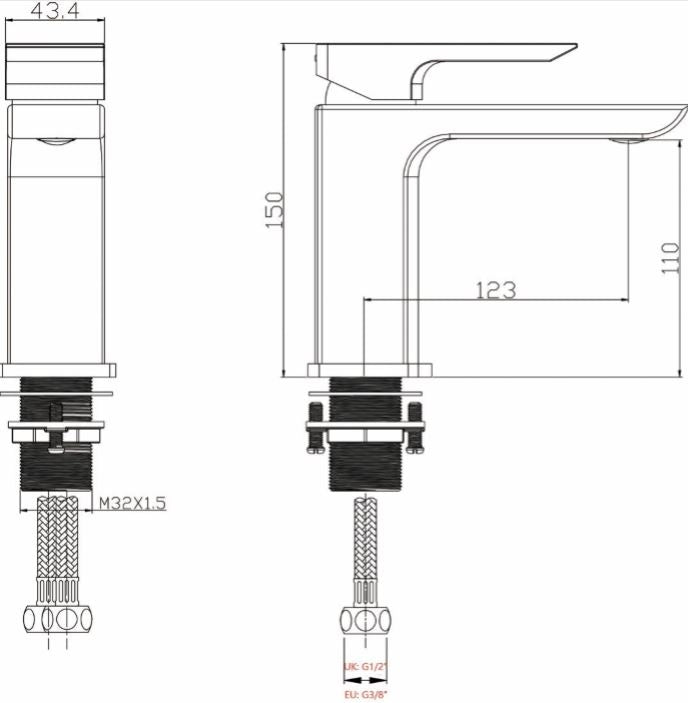 Mono Basin Mixer Inc Pop Up Waste