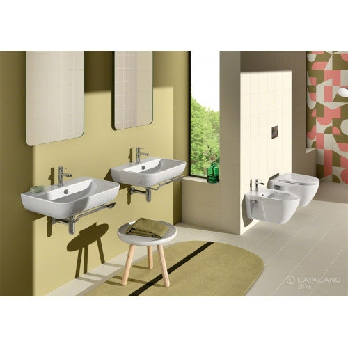 Catalano Sfera 650 x 480 Wall Mounted Basin w/ 1 Tap Hole